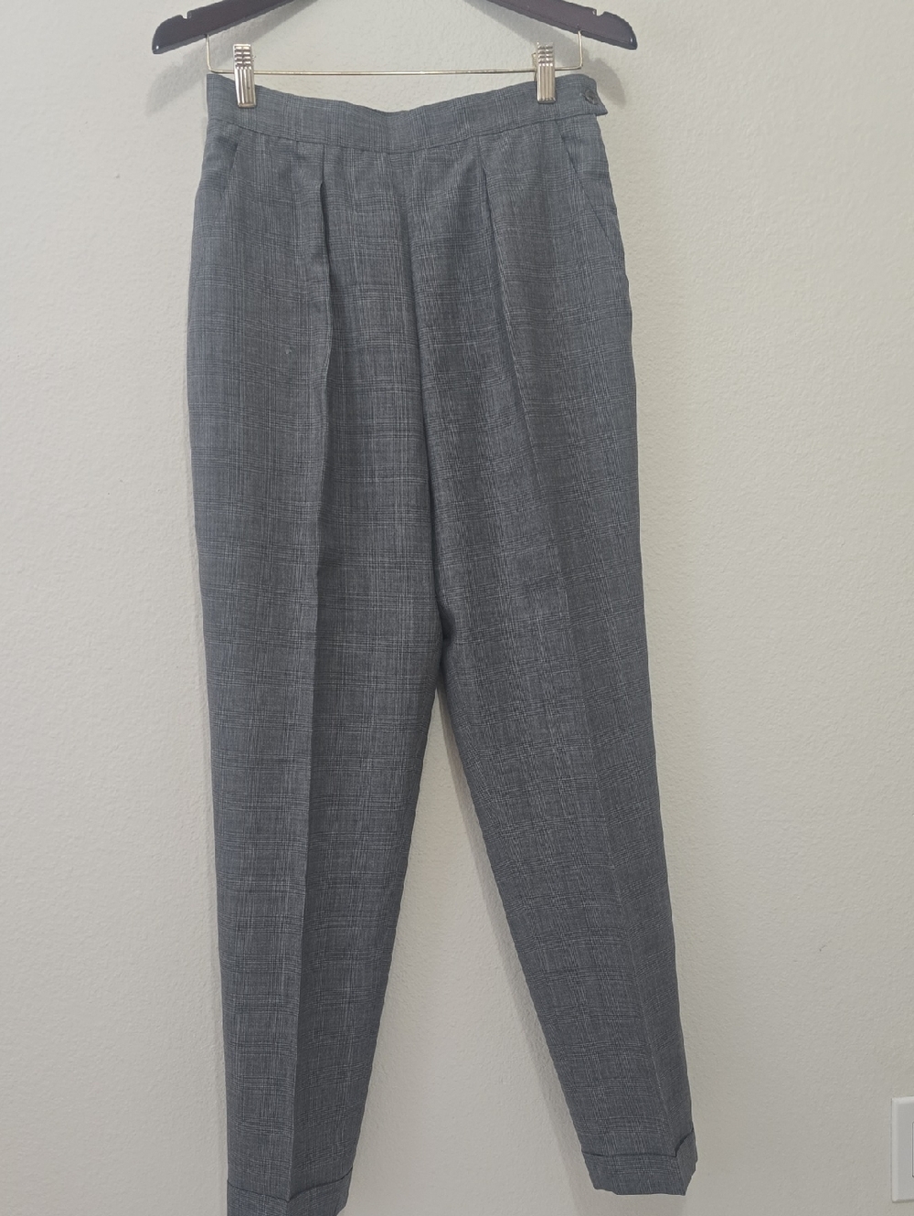 Ralph Lauren Gray Pleated Women's Dress Wool Trousers 8